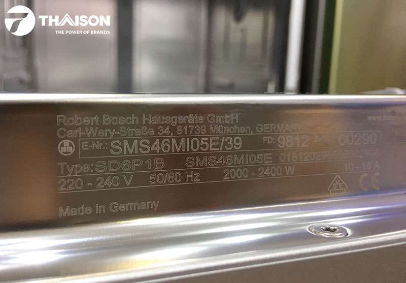 Hướng dẫn sử dụng máy rửa bát Bosch SMS46MI05E