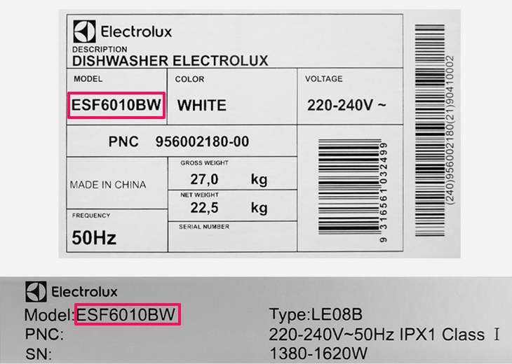 Hướng dẫn sử dụng máy rửa chén Electrolux ESF6010BW 1480W