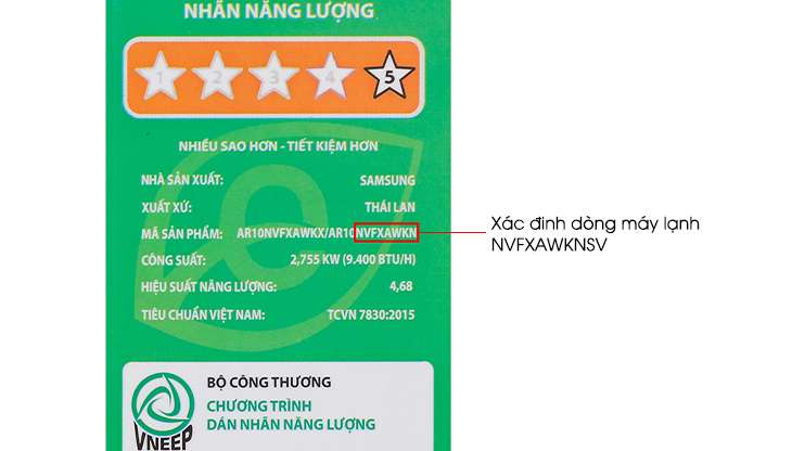 Cách xác định dòng máy lạnh