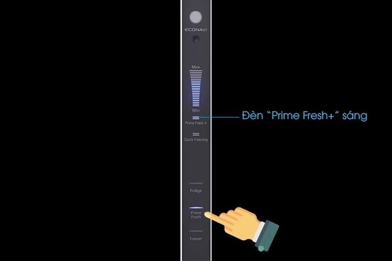 Hướng dẫn sử dụng tủ lạnh Panasonic bằng phím Prime Fresh