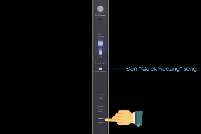 Hướng dẫn sử dụng tủ lạnh Panasonic tính năng làm đông nhanh