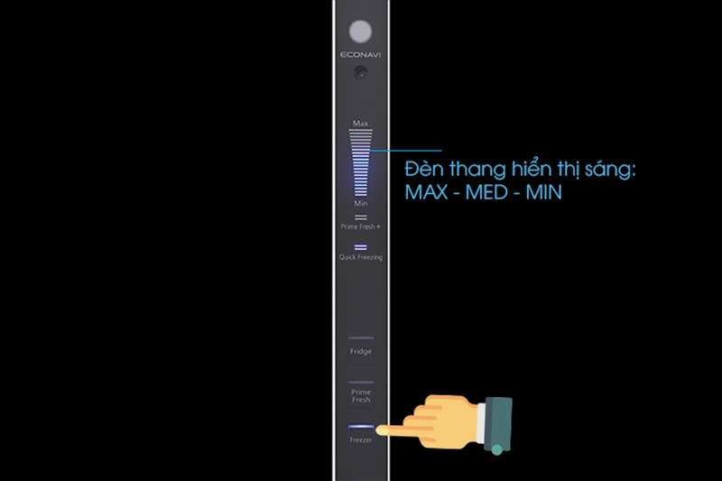 Hướng dẫn sử dụng tủ lạnh Panasonic thay đổi nhiệt độ ngăn đông