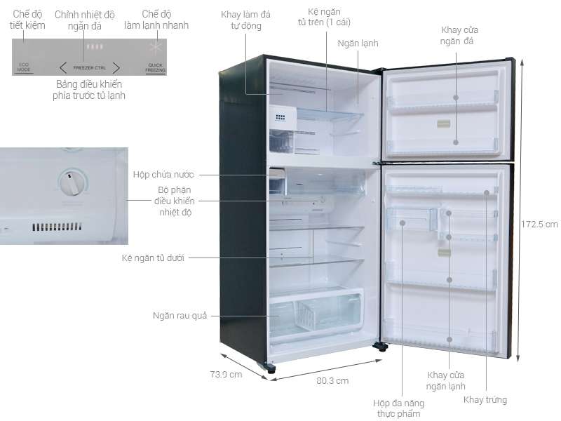 Hướng dẫn sử dụng tủ lạnh Toshiba
