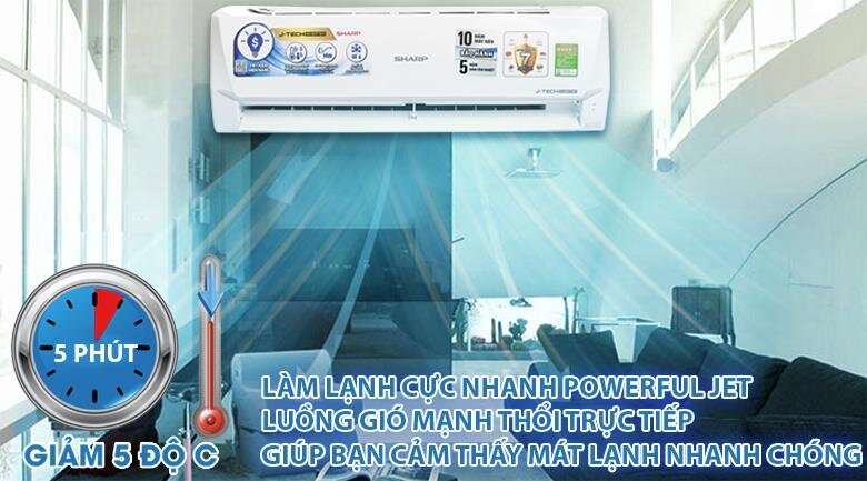 Điều hòa Sharp 9000 BTU 1 chiều Inverter AH-X9VEW gas R-32. Giá từ 4.350.000 ₫ - 57 nơi bán.