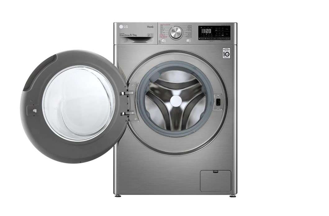 Máy giặt sấy LG Inverter 9 kg FV1409G4V tích hợp công nghệ 6 chuyển động DD giảm hư, sờn vải