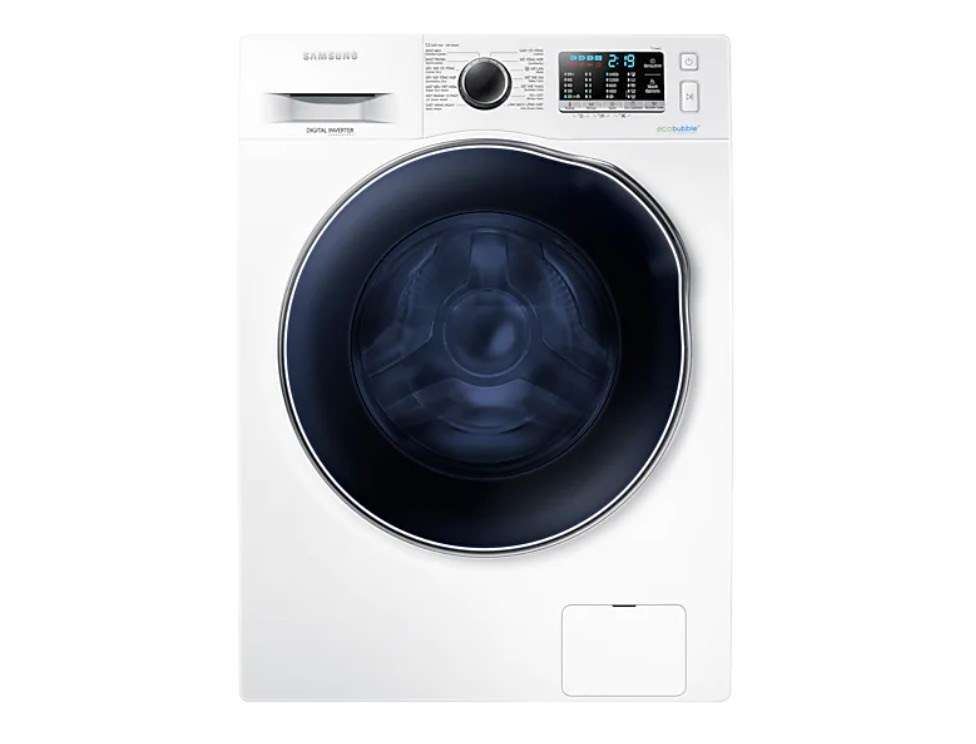 Máy giặt sấy Samsung 9.5 Kg WD95J5410AW vận hành êm, tự động làm sạch lồng giặt khi cần 