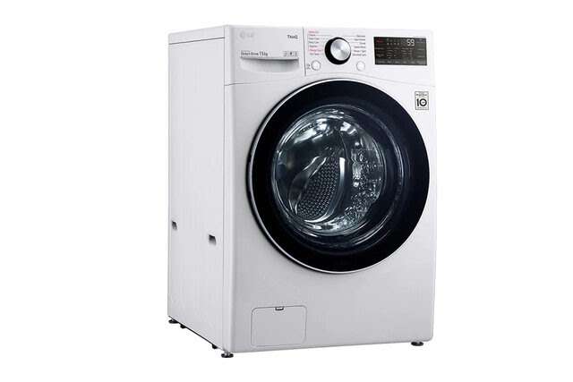 Máy giặt sấy 2 trong 1 LG Inverter 15 kg F2515RTGW thiết kế hiện đại, vận hành êm ái cho hiệu quả giặt sạch tối ưu