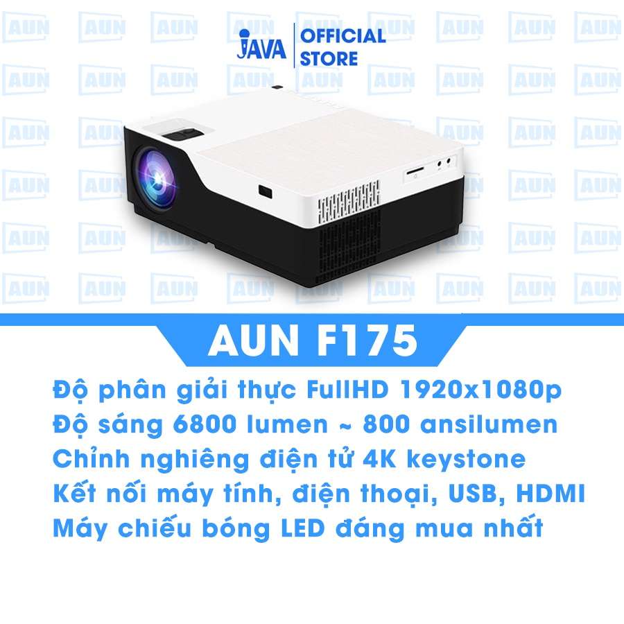 [NÉT NHẤT PHÂN KHÚC] Máy chiếu FULL HD- AUN F175- ĐỘ SÁNG CAO, ĐỘ NÉT CAO, TÍCH HỢP ANDROI, KẾT NỐI ĐIỆN THOẠI KHÔNG DÂY