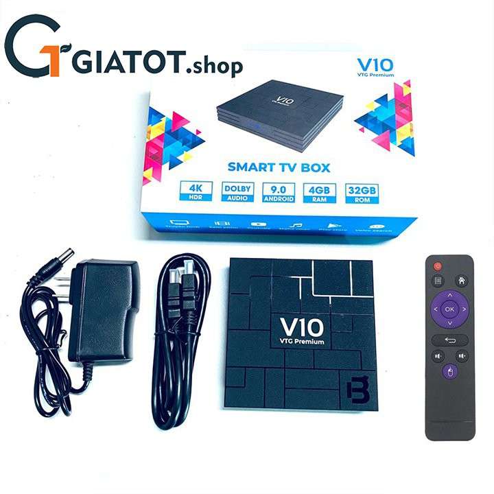 Android TV Box V10 Premium RK3318 RAM 4GB ANDROID TV 9.0 MODEN 2021
