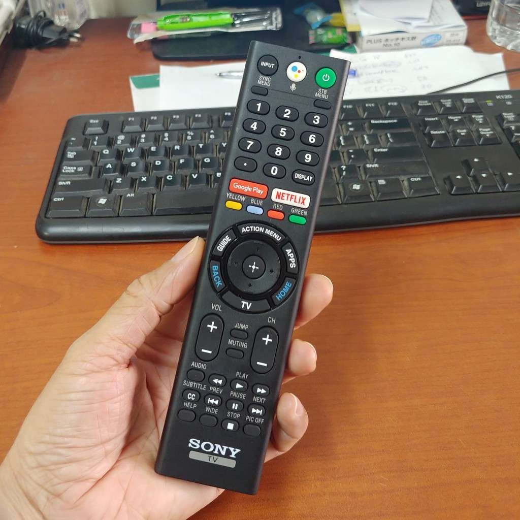 [Mã 2611DIENTU500K hoàn 7% đơn 300K] Điều khiển - Remote TV Sony bằng giọng nói Voice RMF-TX300U.