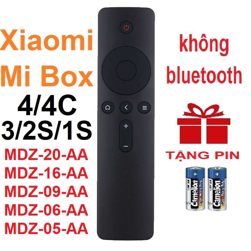 Remote điều khiển Xiaomi Mi BOX 3 4 4C 2S 1S MDZ-16-AA MDZ-20-AA MDZ-09-AA MDZ-06-AA MDZ-05-AA (KHÔNG MICRO - Tặng pin)