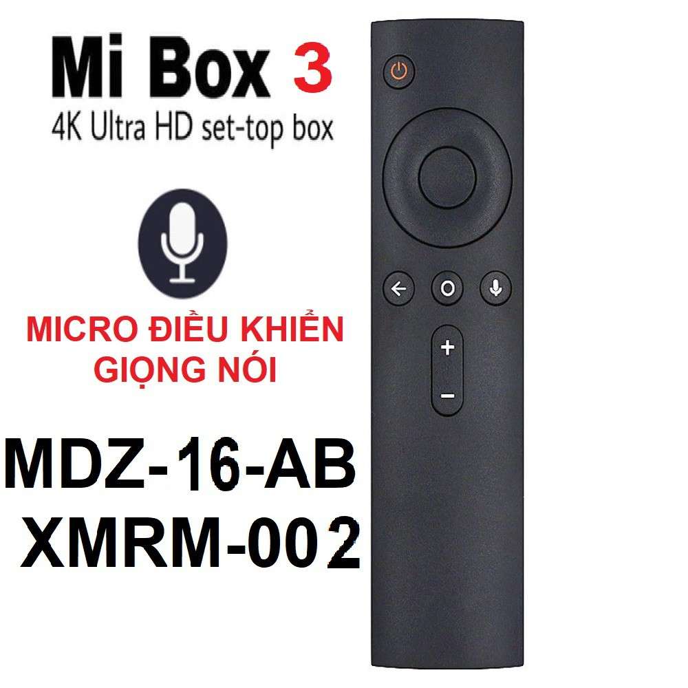 Remote điều khiển Xiaomi Mi box 3 MDZ-16-AB XMRM-002 (Micro điều khiển giọng nói - Bluetooth - Tặng pin)