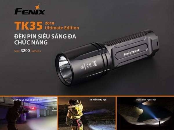 Đèn pin sáng nhất Fenix TK35UE