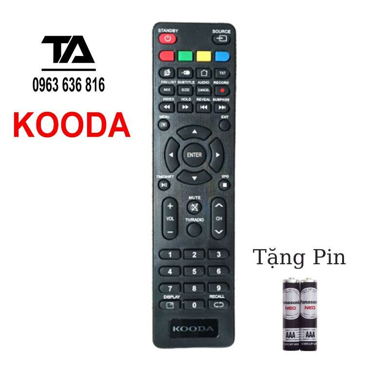 [FREESHIP 50K] Remote tivi kooda - Điều khiển tivi Kooda các dòng LED/LCD/Smart TV - Hàng Chính Hãng