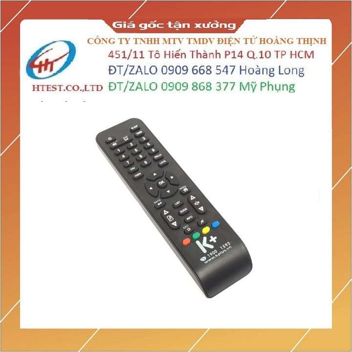 Điều khiển đầu thu K+ HD - HÀNG CHÍNH HÃNG