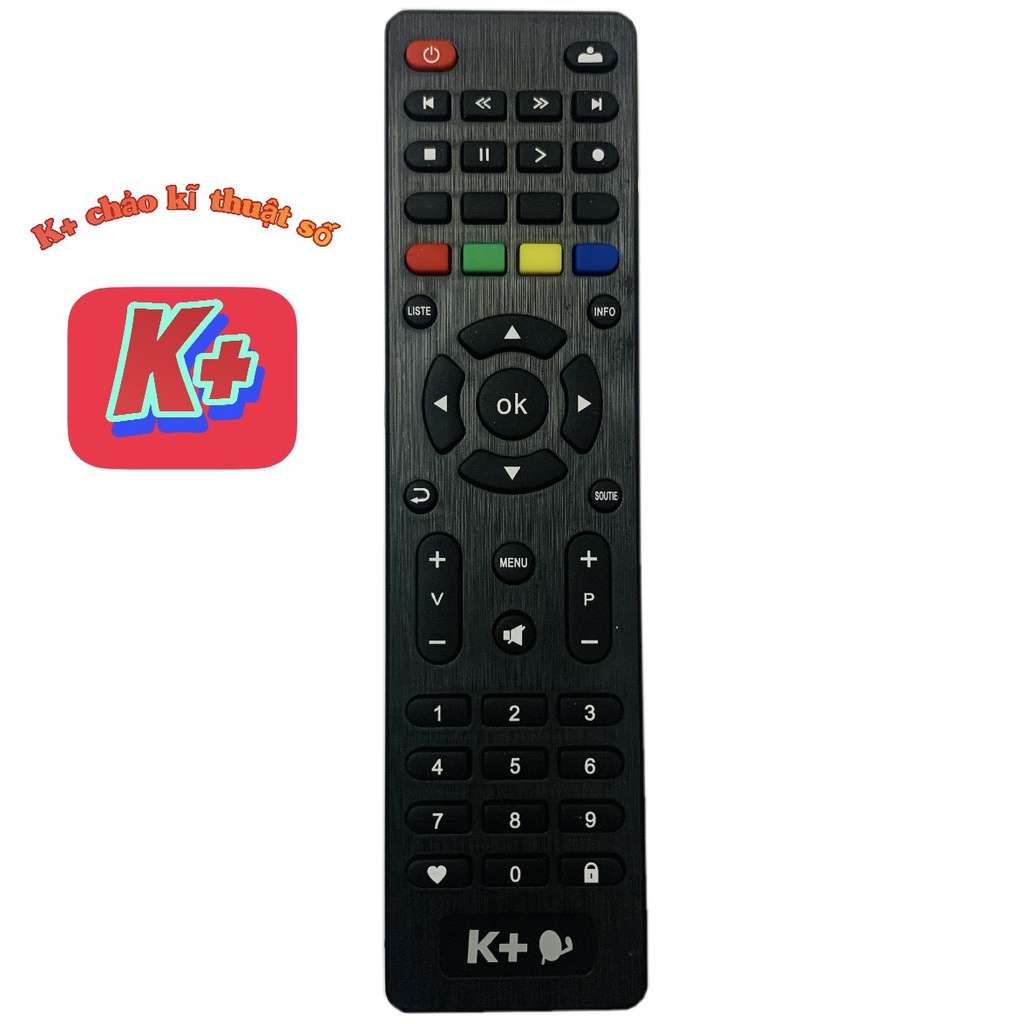 Điều khiển Đầu Thu K+ Mới - Remote chảo K+ K Plus Sử dụng cho các dòng khiển K+ đời mới