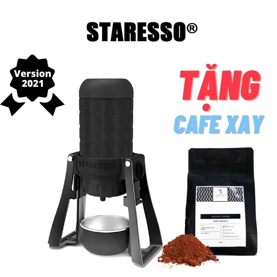 Máy pha cafe mini cầm tay Staresso campoutvn staresso mirage du lịch cắm trại máy pha cafe cầm tay TẶNG CAFE