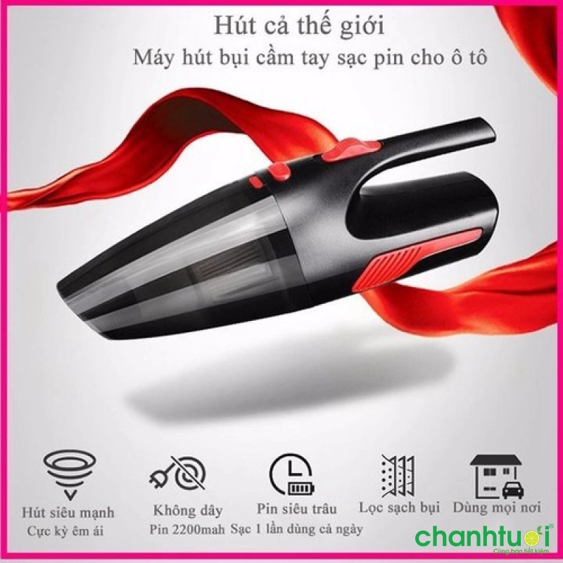 Máy Hút Bụi Cầm Tay Mini không dây ô tô Aikesi Vacuum Cleaner