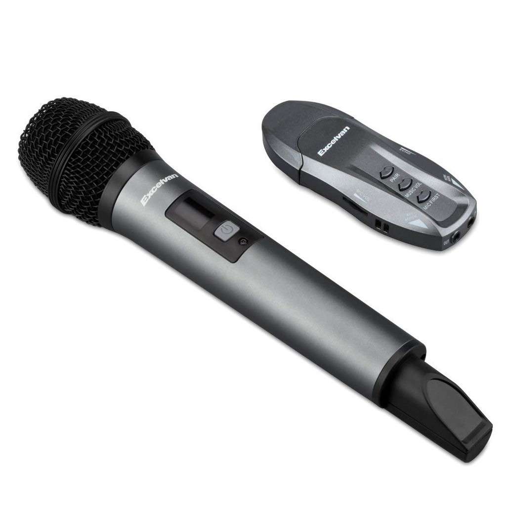Mic hát Karaoke không dây cho loa Bluetooth, loa kẹo kéo, hát trên ô tô Excelvan K18- V - Bảo Hành 12 tháng