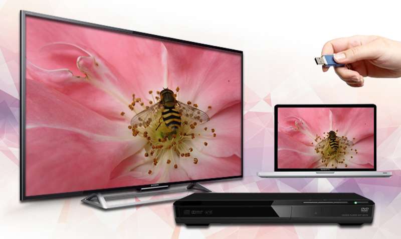 Internet Tivi Sony KDL-40R550C 40 inch - Tích hợp DVB-T2 cùng các cổng kết nối cơ bản