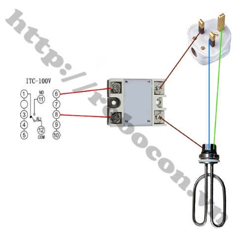 PKK1084 Relay Bán Dẫn Fotek 80A SSR-80DA