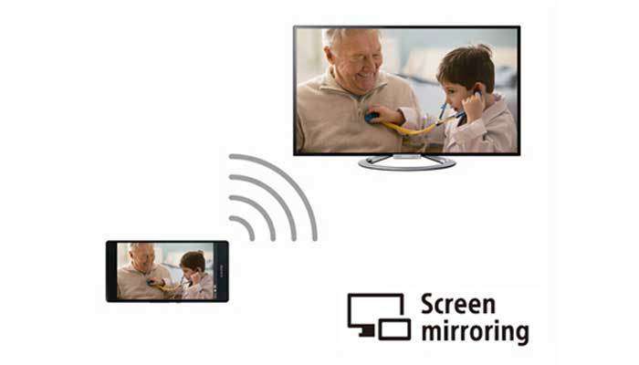 Kết nối điện thoại với tivi Sony bằng Screen Mirroring