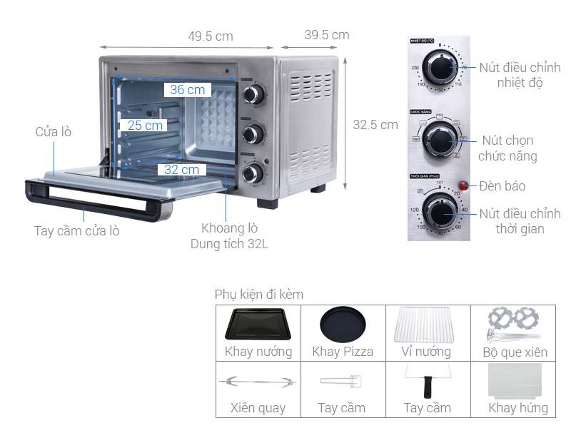 Lò nướng Sharp EO-A323RCSV-ST 32 lít