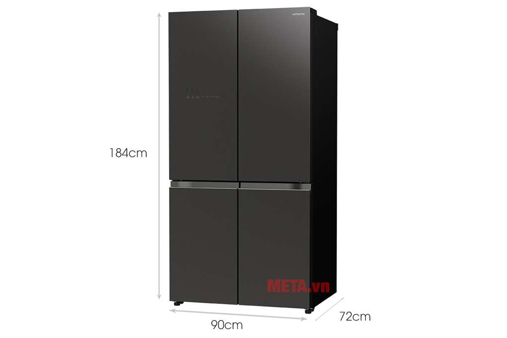Kích thước tủ lạnh Hitachi Inverter 638 lít R-WB640VGV0 mẫu 2020