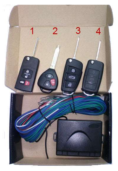 Lắp remote xe ô tô, làm khóa điện xe hơi bản thiếu