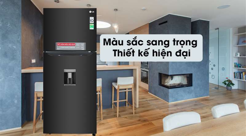 Tủ lạnh LG Inverter 393 lít GN-D422BL - Màu sắc sang trọng, kiểu dáng hiện đại