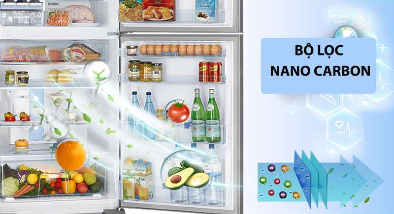 Trang bị bộ lọc Nano Carbon có thể kháng khuẩn và khử mùi triệt để