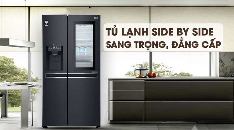 Tủ lạnh LG Inverter InstaView Door-in-Door 601 lít GR-X247MC Mẫu 2019 - Thiết kế
