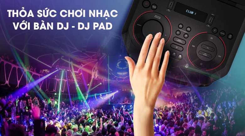 Loa Karaoke LG Xboom RN5 - Thỏa sức chơi nhạc với bàn DJ - DJ Pad