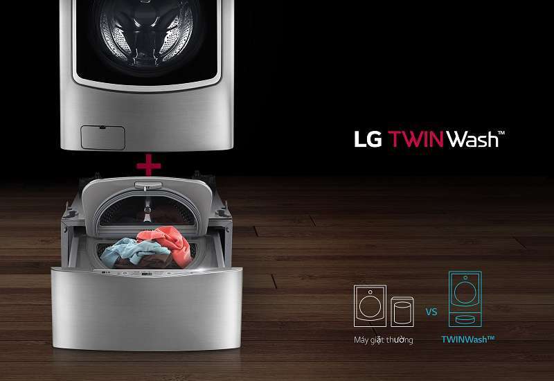 Máy giặt Mini 3.5 kg LG T2735NWLV twin wash