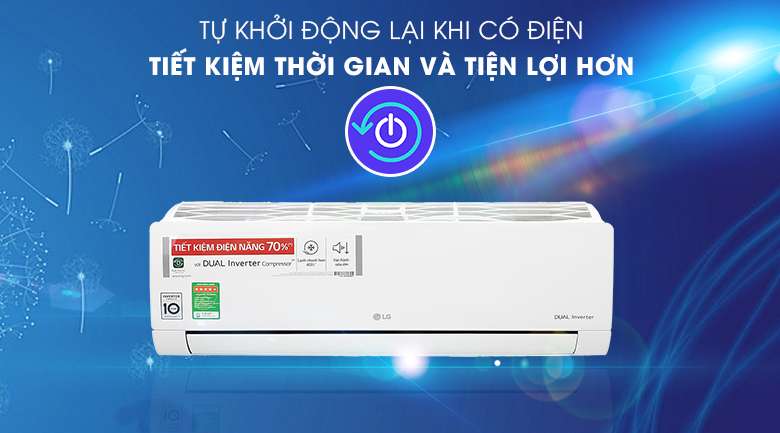 Máy lạnh LG V13ENH1 - Tự khởi động khi có điện