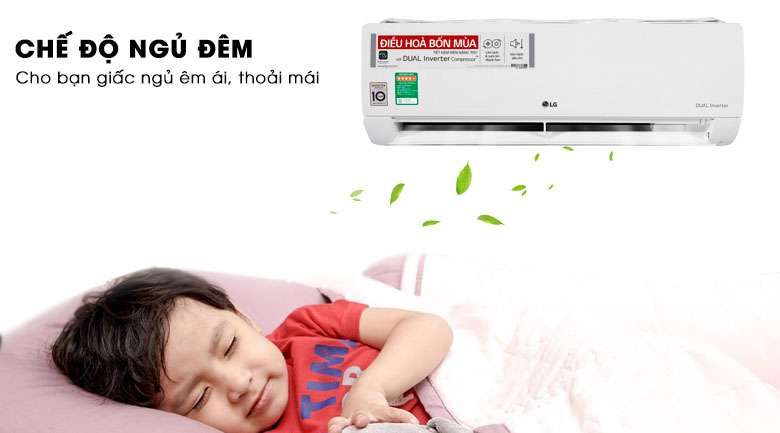 Máy lạnh LG Inverter 2 HP V18ENF - Chế độ ngủ đêm