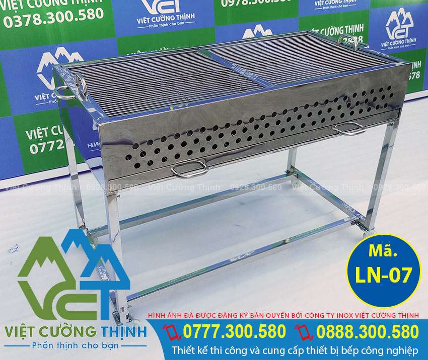 Lò nướng than inox loại lớn LN-07