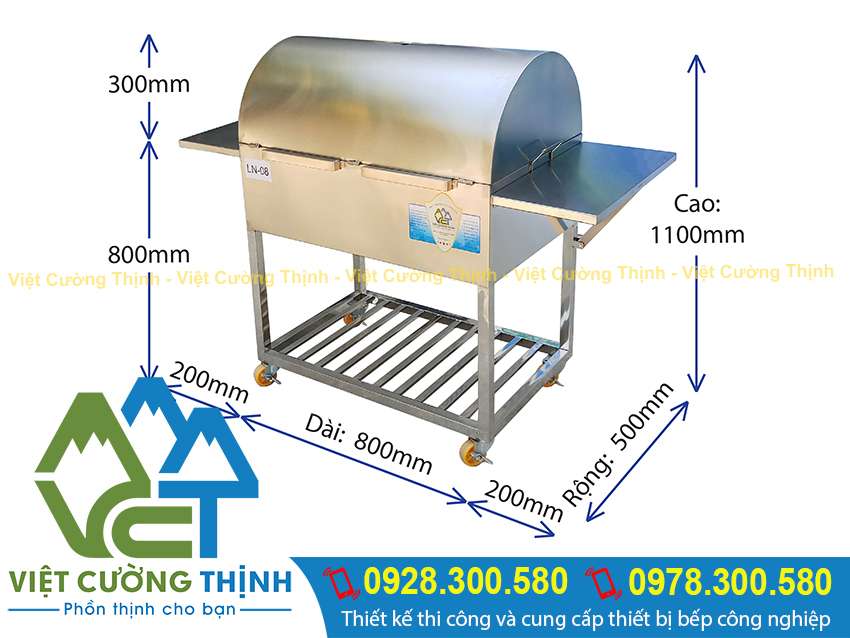 Lò nướng than inox Việt Cường Thịnh