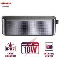 Loa Bluetooth 5.0 Super Bass VIVAN VS10 Chống Nước IPX7 Công suất 10W Pin 1800mAh Playtime 8H Hỗ Trợ Thẻ Micro SD & AUX