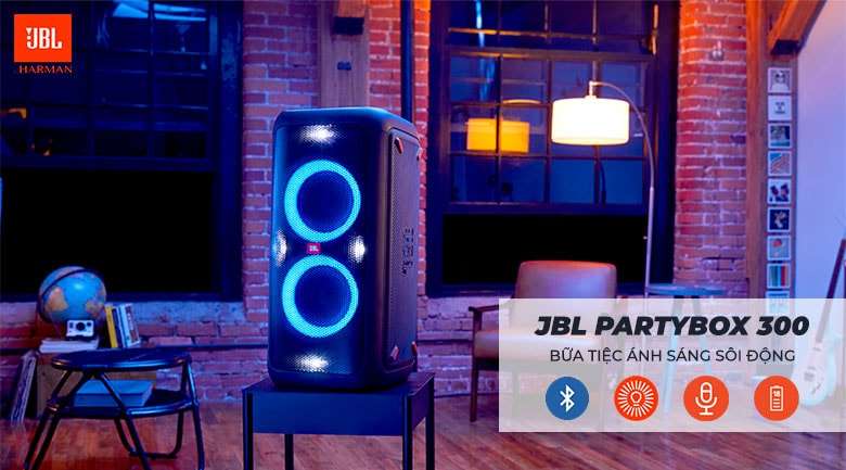 Loa bluetooth JBL cho bữa tiệc âm thanh sôi động 