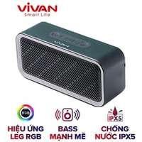 Loa Bluetooth LED RGB VIVAN VS6 Công Suất 5W - Chống Nước IPX5 - Pin 1800mAh Playtime 8H [Hàng Chính Hãng] - Màu Đen