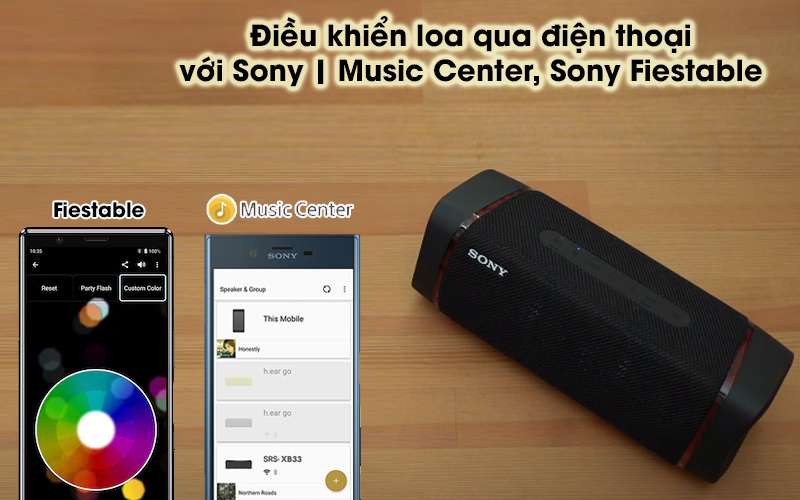 Loa bluetooth Sony SRS-XB33 - Sony Fiestable, Sony | Music Center