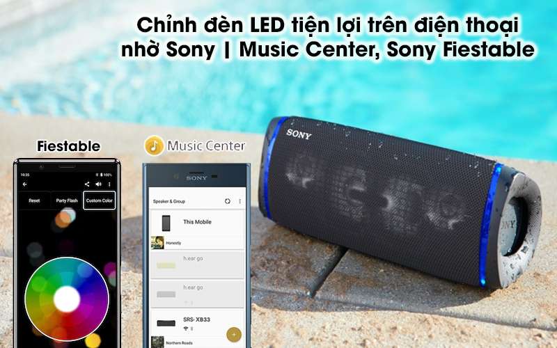 Loa bluetooth Sony SRS-XB43 - Sony Fiestable, Sony | Music Center