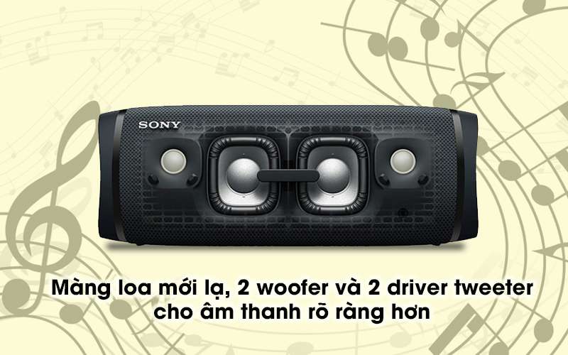 Loa bluetooth Sony SRS-XB43 - Màng loa