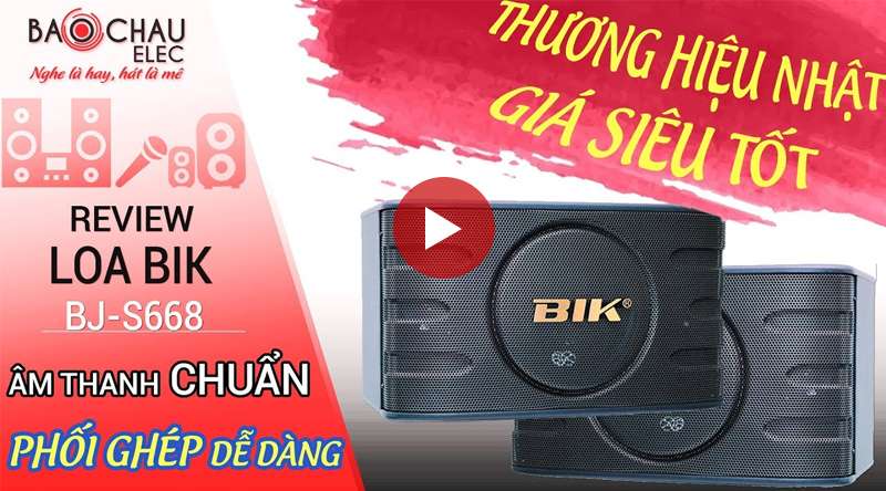 Loa karaoke Nhật BIK BJ S668 (bass 25cm)