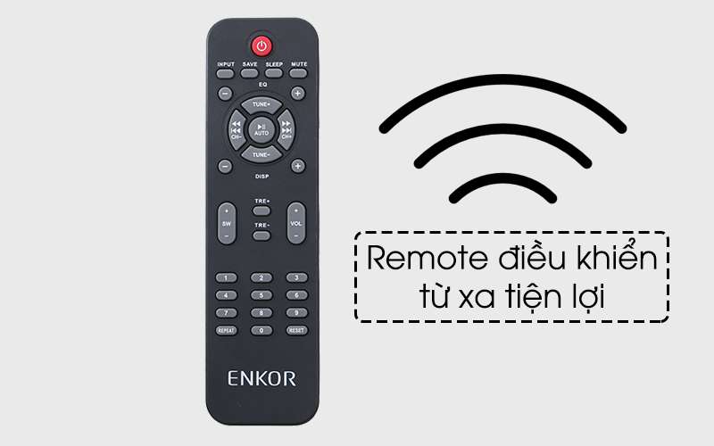 Loa Vi Tính Enkor 2.1 R228 - Remote điều khiển tiện lợi