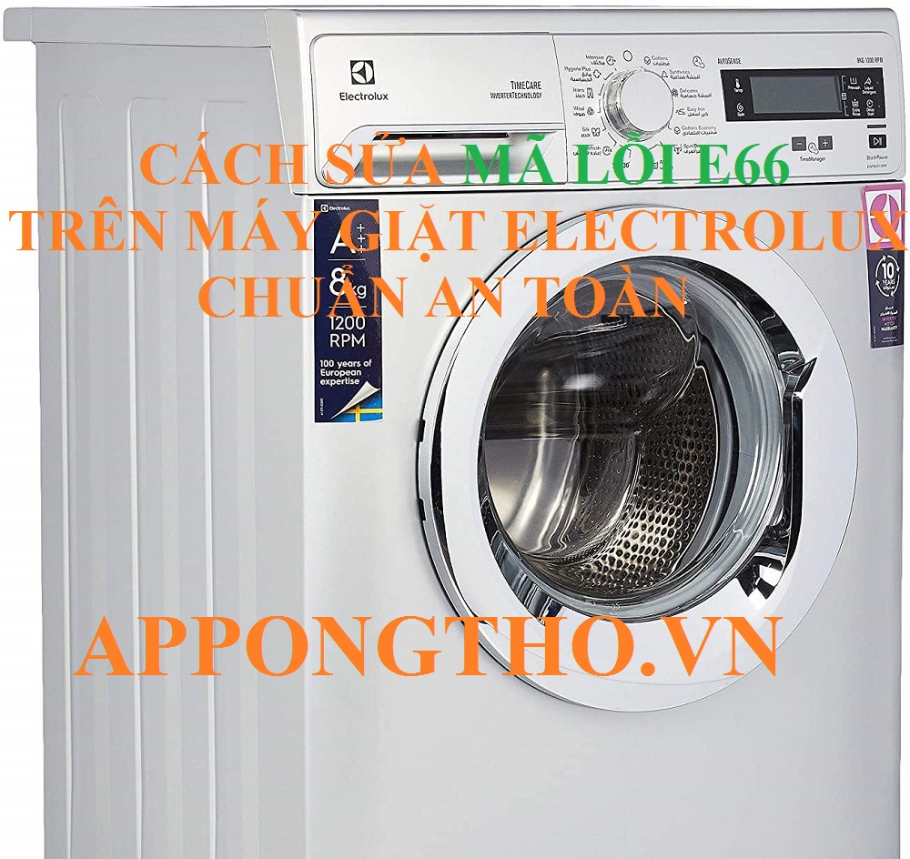 Dịch vụ sửa lỗi E-66 máy giặt Electrolux