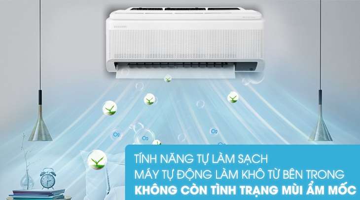 Máy lạnh Samsung Wind-Free Inverter 1 HP AR10TYAACWKNSV 