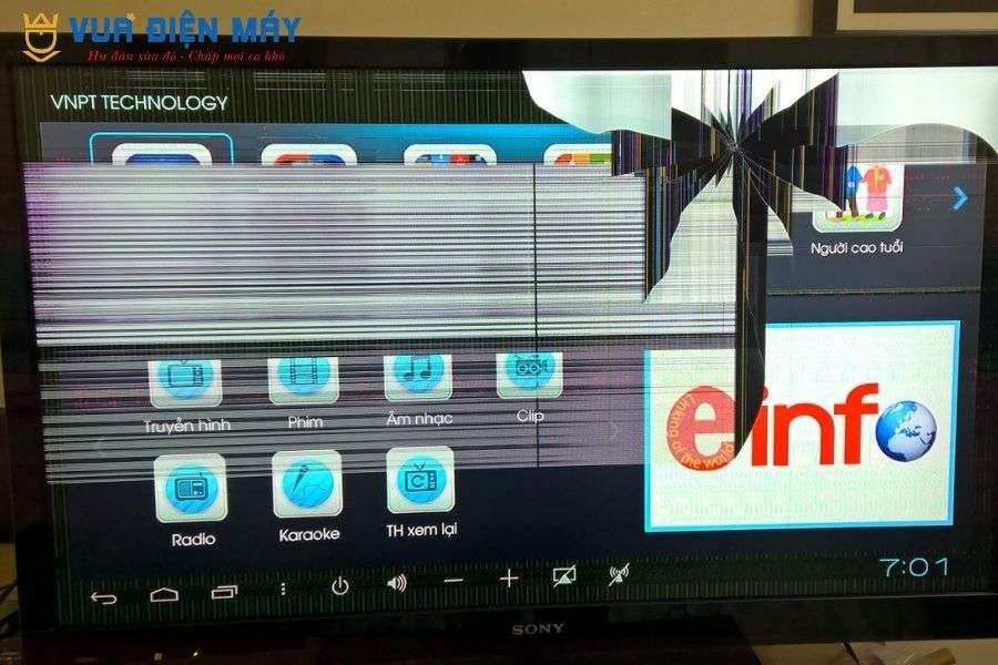 Màn hình tivi BỊ VỠ có sửa được không? | Thay màn hình GIÁ RẺ TP.HCM