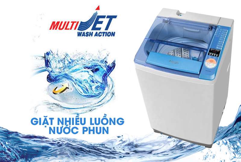 Multi Jet - Máy giặt Aqua 7 Kg AQW-U700Z1T